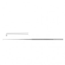 Rhoton Micro Probe Angled 90° Stainless Steel, 18.5 cm - 7 1/4"